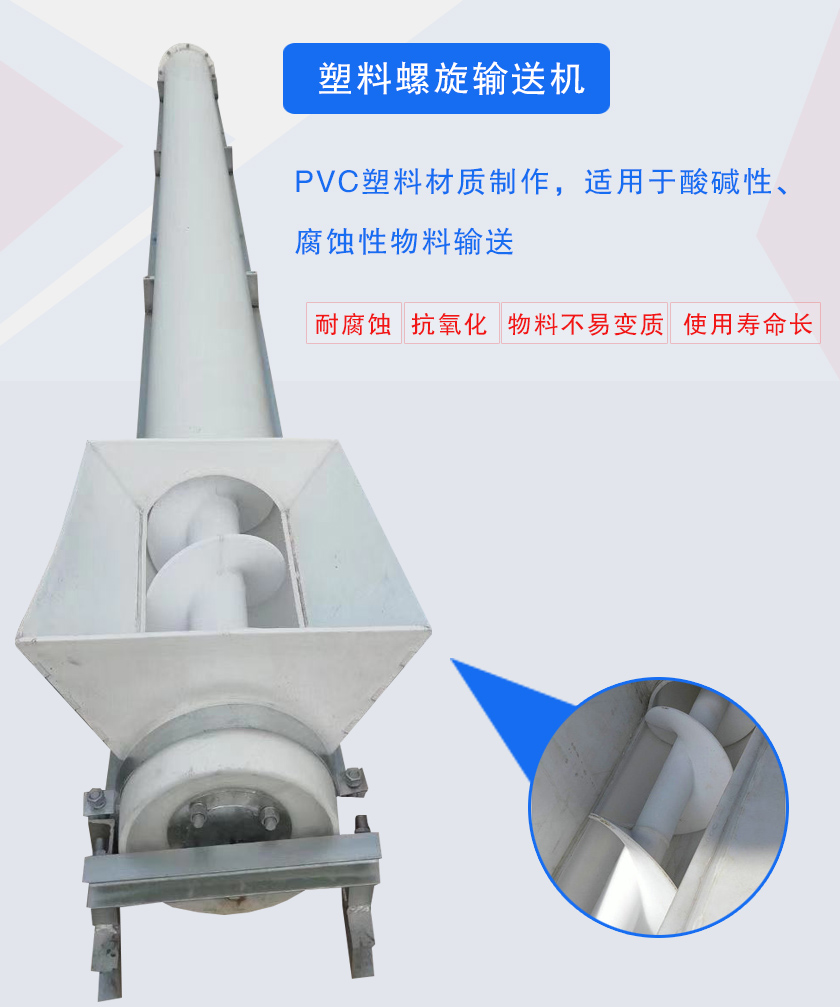 PVC塑料材質(zhì)制作,適用于酸堿性、腐蝕性物料輸送
