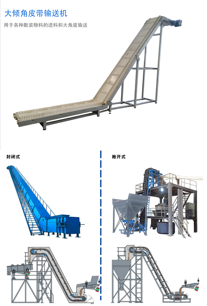 在環(huán)境溫度為-19℃ ~+40℃范圍內(nèi),輸送堆積比重為0.5-2.5t/m3的各種散狀物料